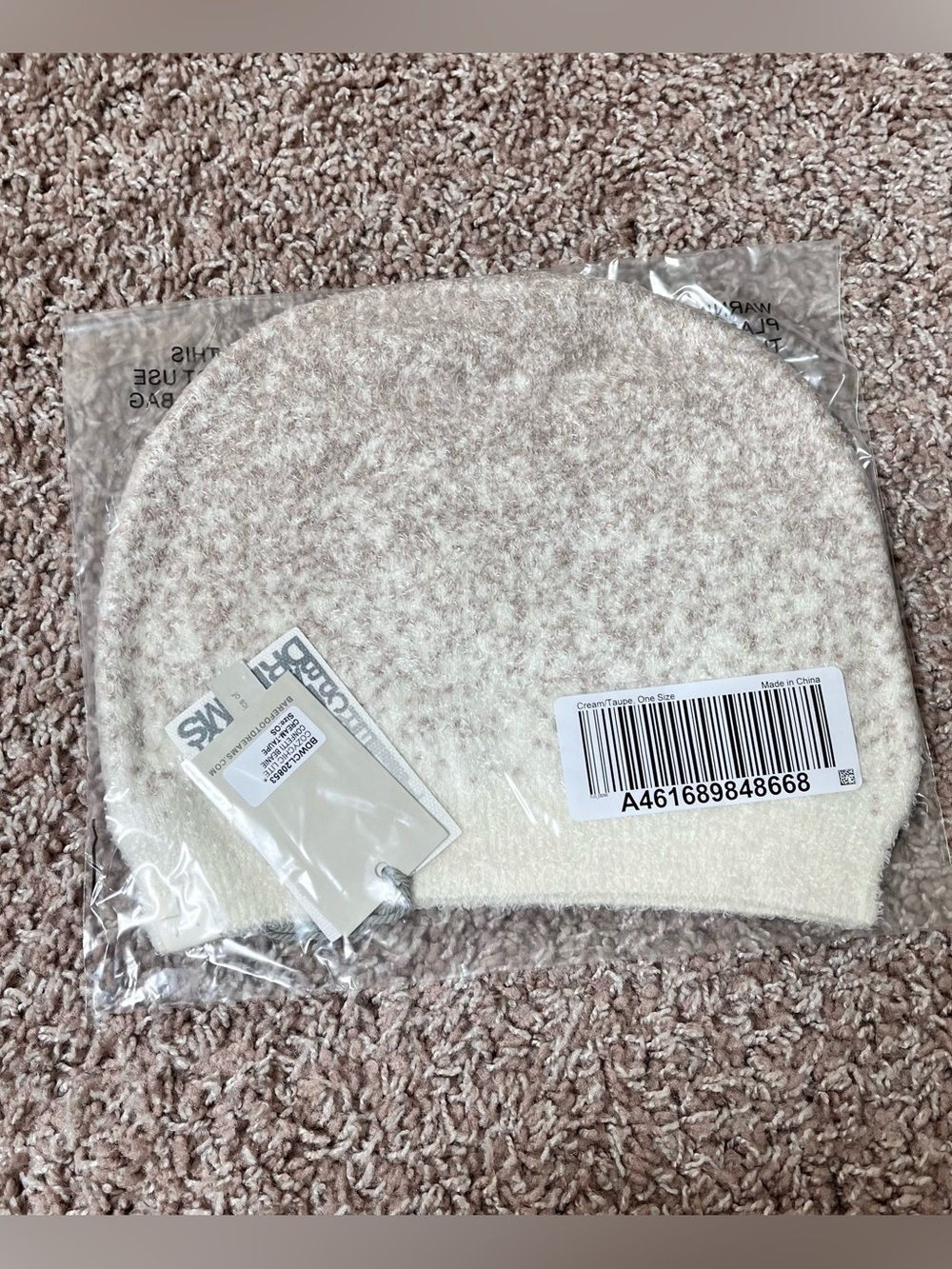 Barefoot Dreams CozyChic Lite Confetti Beanie - Cream Taupe